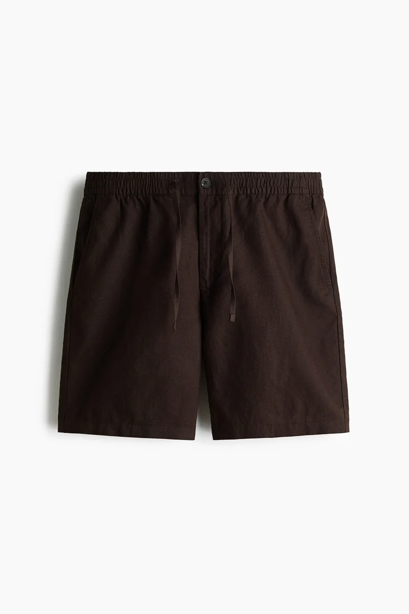 H&M  Regular Fit Linen-blend shorts for Men | Best Price UAE